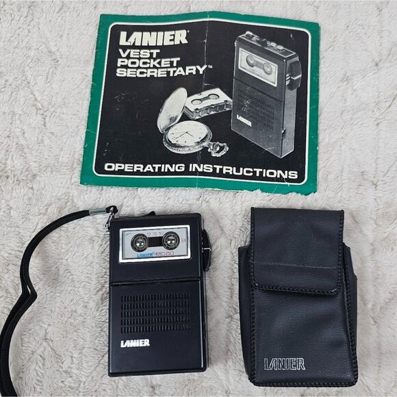 Lanier MS-105 Voice Recorder Vest Pocket Secretary Micro Cassette Japan For Part - Picture 1 of 6